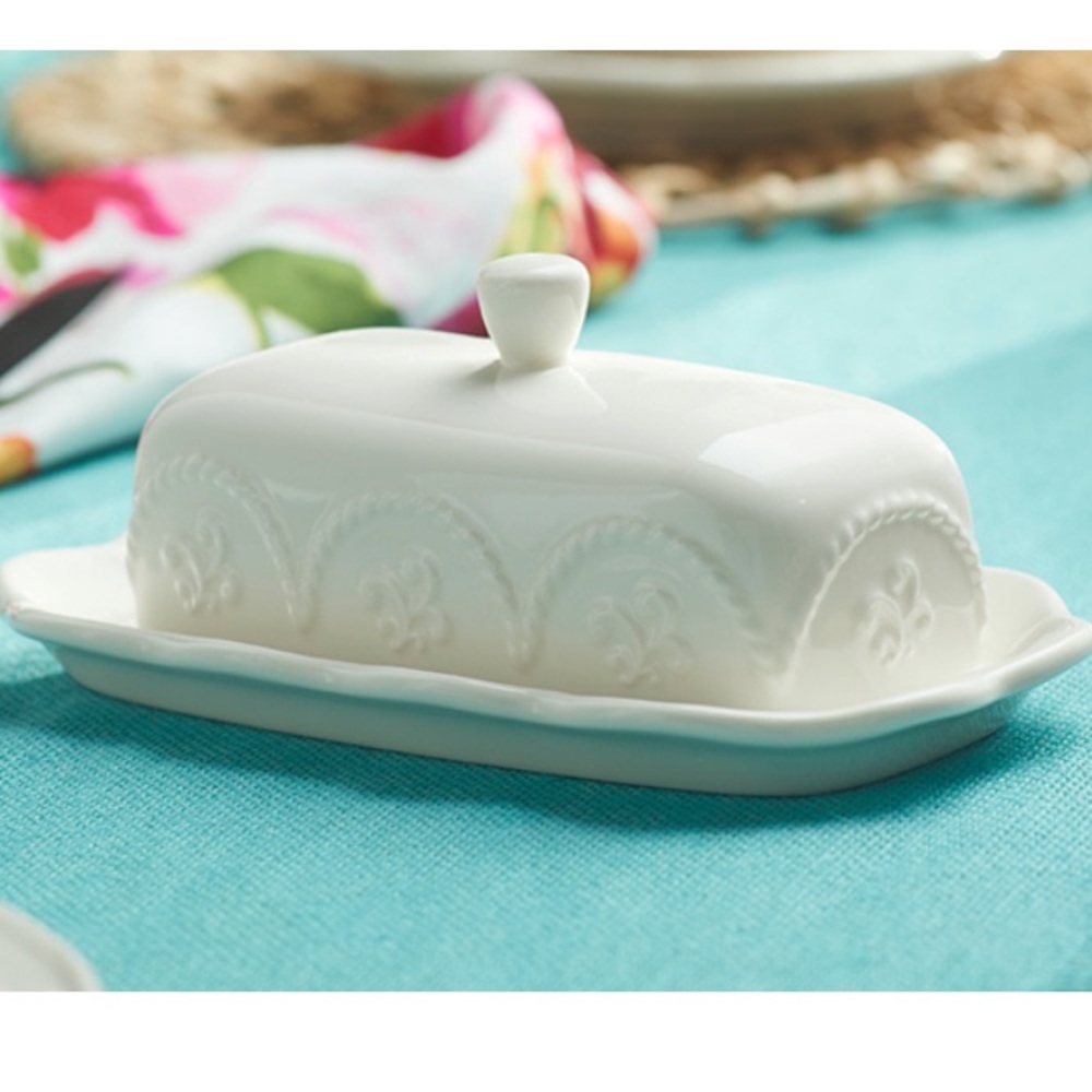 New In Box Princess House Marbella Butter Dish